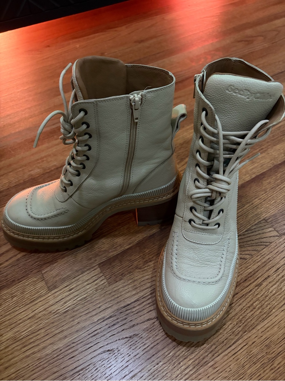 See by Chloé - “Mahalia” Women’s Lace-Up Combat Boots - Size 9 - Picture 2 of 7